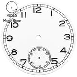 37mm Sterile Watch Dial & Hands Set Green Luminous Sub Seconds Dial Fit ETA6498 ST3621 Movement Watch Mod Parts