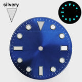 151 type of dials Submariner 28.5mm dial with calendar window suitable for NH35 movement luminous dial can support DIY dial customization name/logo