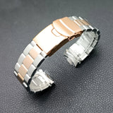 Gold Skx007 Case Mod For NH35 42mm 316 Rose Gold  Steel Case Fit NH35 NH36 Movement/Dial Case Plane Sapphire Glass 22mm Strap Watch Box