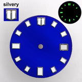 151 type of dials Submariner 28.5mm dial with calendar window suitable for NH35 movement luminous dial can support DIY dial customization name/logo