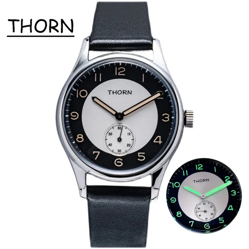 THORN SHY021 38MM Japan Quartz Movement Sterile Dial K1 Glass 5ATM Luminous Sub Second