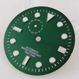 29mm Black Watch Dial Face for NH37A Movement Watch Mod Mechanical Wristwatch Part