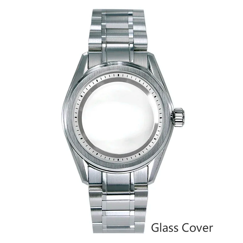 Premium 38mm GS Mod Watch Case Chapter Ring NH35NH34 Automatic Mechanical Movement Stainless Steel Watch Fits The 28.5mm Dial