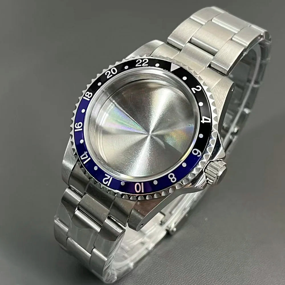 Retro Diver case 39mm,10bar waterproof stainless steel sapphire crystal case, suitable for NH34, NH35, NH36 mechanical movement accessories