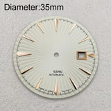 35mm Cocktail Dial Suitable For NH35 Japan Movement Vertical Stripe High Quality Dial Watch Modification Accessories