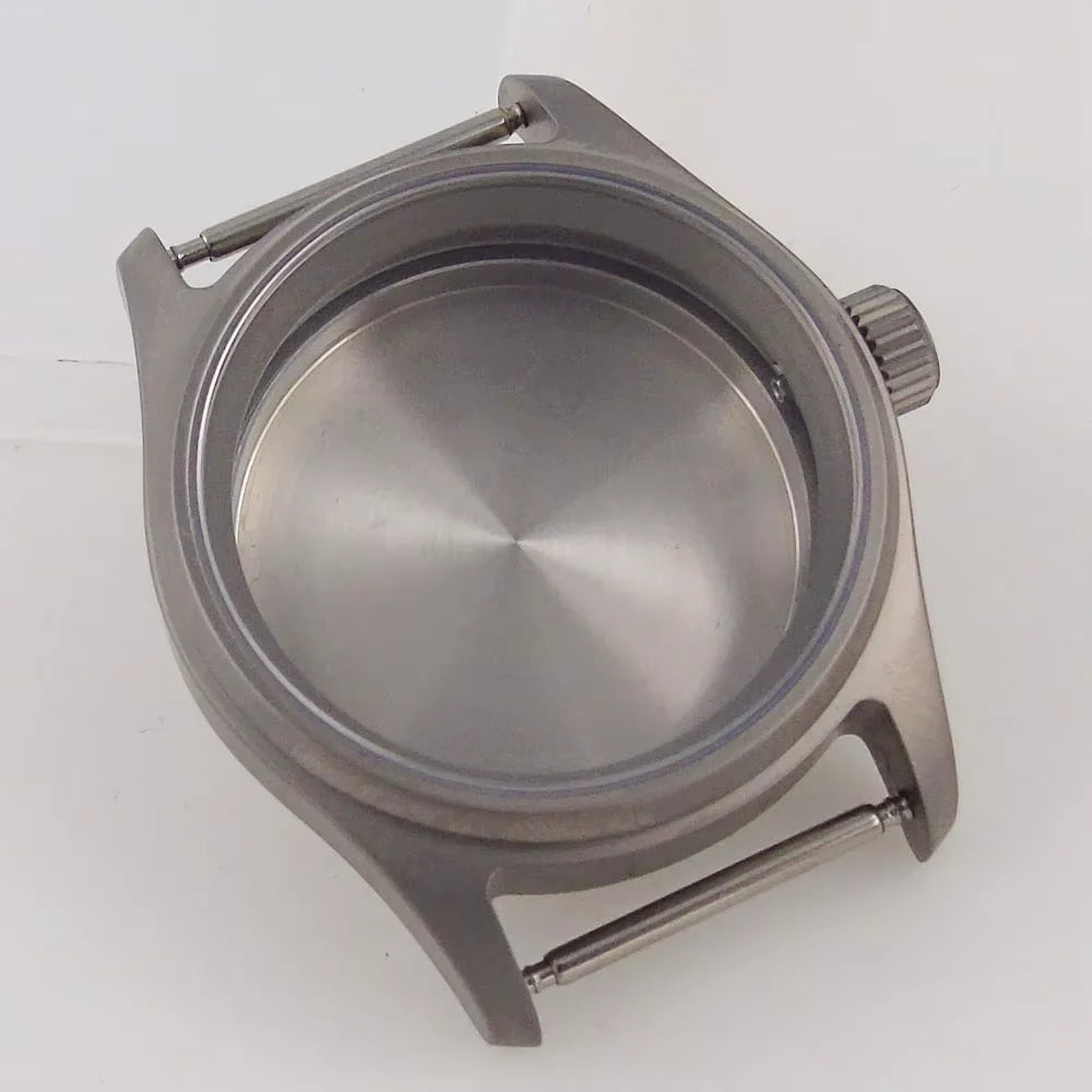 Titanium Pilot Case 36mm 39mm for miyota8215 821A ETA 2836 2834 NH34 NH35 NH36 ETA2824 PT5000 20ATM Dive Case Parts