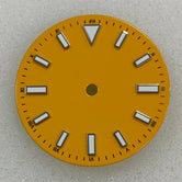 Enameled 28.5mm Watch Dial with Green Luminous Coloured Watch Faces for NH35/ ETA2836/ Japan 8215/ Mingzhu 2813 Movements