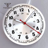 36mm Titanium Watch Case+29mm Dial+Hands Pilot Wristwatch Parts Fit NH35 NH36 ETA2824/2836 PT5000 ST2130 Miyota8215 8205 821A