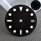 28.5mm blue lume NH35 NH34 Dial Single Calendar Submariner style with Hands Watches accessory