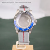 40mm Titanium Watch Case Nylon Strap Sapphire  For ETA2824 PT5000 NH35 NH36 SUB GMT Watch Accessories