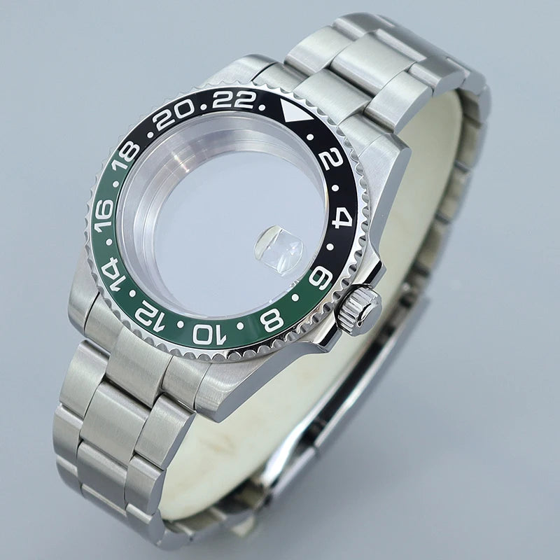 40MM Submariner watch case Eta2824 Sw200 PT5000 Sloping Bezel Sapphire GMT Yacht Master