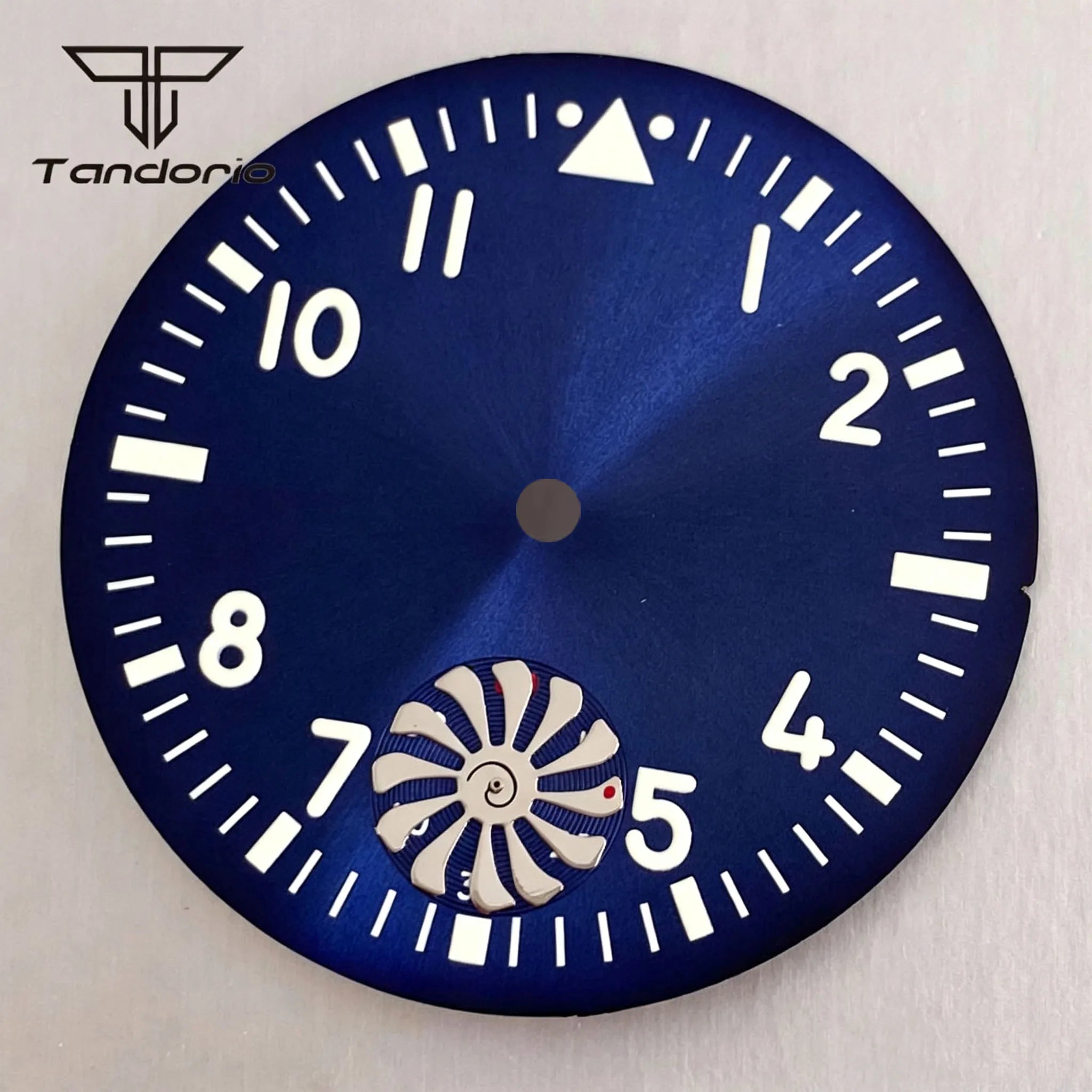 ETA6498 Watch case ST3621 42mm Manual Winding Pilot+37mm Dial Set Sapphire Transparent Back 5ATM