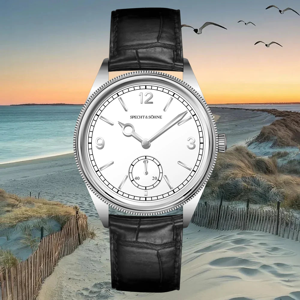 Sub Second Automatic Watch Specht & Söhne SP1908 Vintage Pilot Seagull ST1701 Movt 5ATM Sapphire