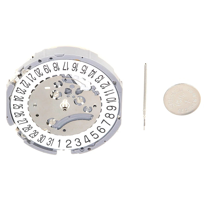Original Seiko TMI VK64 movement Quartz 2 eys 5 hands Hattori / SII VK Series Japanese vk64 Quartz Movement Date At 6 o'clock