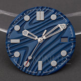 31mm Watch Dial and hands for Seamaster 300 Luminous Needles Dial fit NH35 NH36 Movement