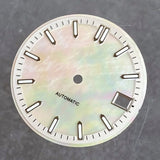 29mm MOP Dial Mother of Pearl watch Dial blue/black/red/white Hight Quality Fit TMI NH35 NH36A movement Green Luminous