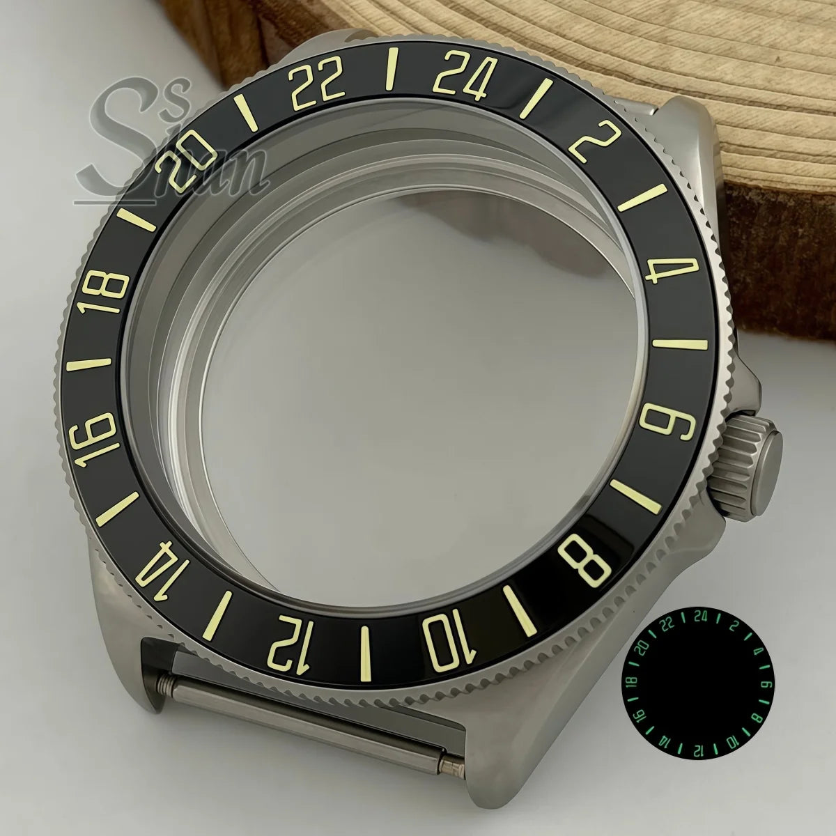 40mm tactics frog FX diving watch case dome sapphire luminous bezel NH34A NH35A ETA2824 PT5000 movement parts