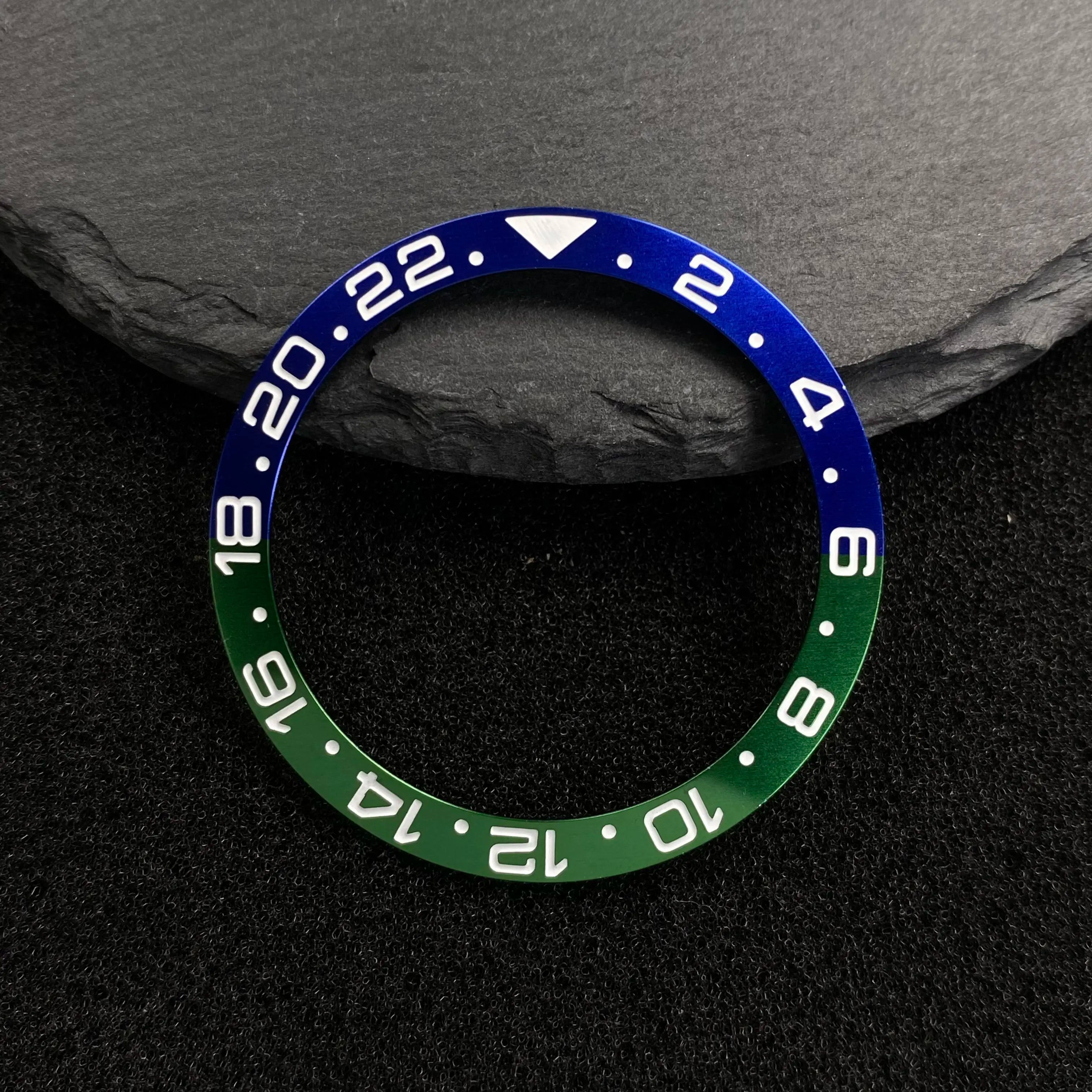 Submariner Bezel NH35 38mm bezel insert red Hands Watch Hands Blue Green Luminous Red Green Blue Hands For NH35/36/4R/7S Movement Watches Parts