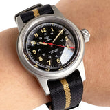 Miyota8215 PT5000 Pilot Watch Tandorio TD135M 36MM Small Military 20ATM Domed Sapphire  Vintage Field Dial