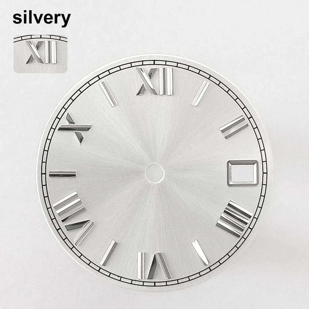 151 type of dials Submariner 28.5mm dial with calendar window suitable for NH35 movement luminous dial can support DIY dial customization name/logo