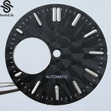 NH38 dial 28.5mm Texture Watch Dial Green Luminous Modification Watch Accessories  Watch Faces for NH38 Movement