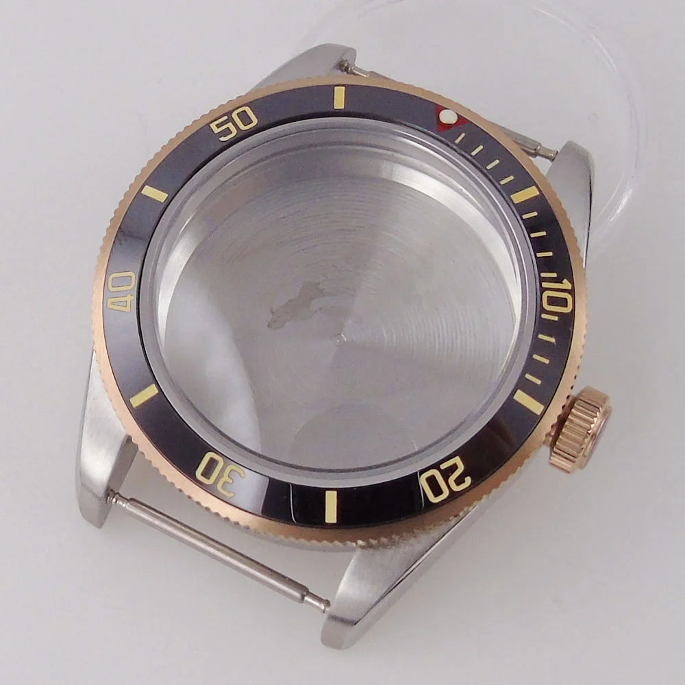 39mm Dive Watch Case BB58 Mod 20BAR Waterproof Dome Sapphire Glass 39mm Black Bay Watch Case for NH34 NH35 NH36 NH70 ETA2824 PT5000 Watch Parts