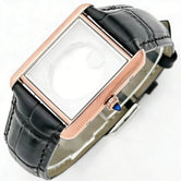 Women Tank Watch Case Roman Markers 27*35mm No Logo For Seiko VJ24 Quartz Movement Mod Parts
