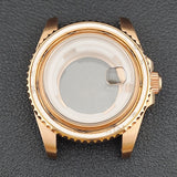 34MM NH05 Watch Case bezel insert ring sapphire glass stainless steel screw in crown women's watch case, suitable for NH05 NH06 movement