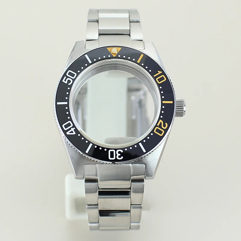 40.5mm Modified SPB143J1/SPB253J1 Black Tiger Whale Watch Case For Seiko NH35 NH34 NH36 NH38 Movement