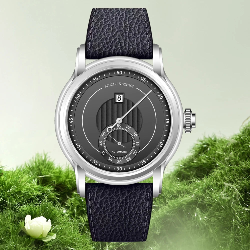 Jump Hour Watch Specht & Söhne Seagull ST1721 Automatic Watch For Men Sapphire Crystal 5ATM