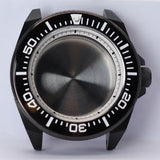 43.8mm Modified Samurai Watch Case Sapphire  For NH35 NH36 NH38 4R36 Movements 100M Waterproof