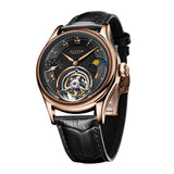 Tourbillon Moon Phase Watch Aesop 7027 42MM Multi-Function Luxury Sapphire Watch Fashion Skeleton