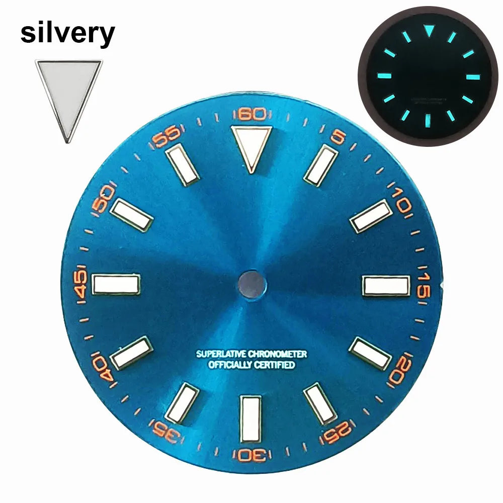 151 type of dials Submariner 28.5mm dial with calendar window suitable for NH35 movement luminous dial can support DIY dial customization name/logo