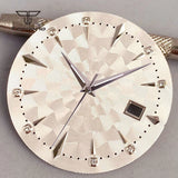 35mm Watch Dial Multicolor Texture Face Date Window Fit NH35 Automatic Watches Sword Hands Set Wristwatch Accessories Mod Parts