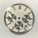 VK63 watch dial Non Logo Royal Oak dial 31.8mm waffle texture Chronograph Face 6 Hands fit for Quartz VK63 movement watch accessories