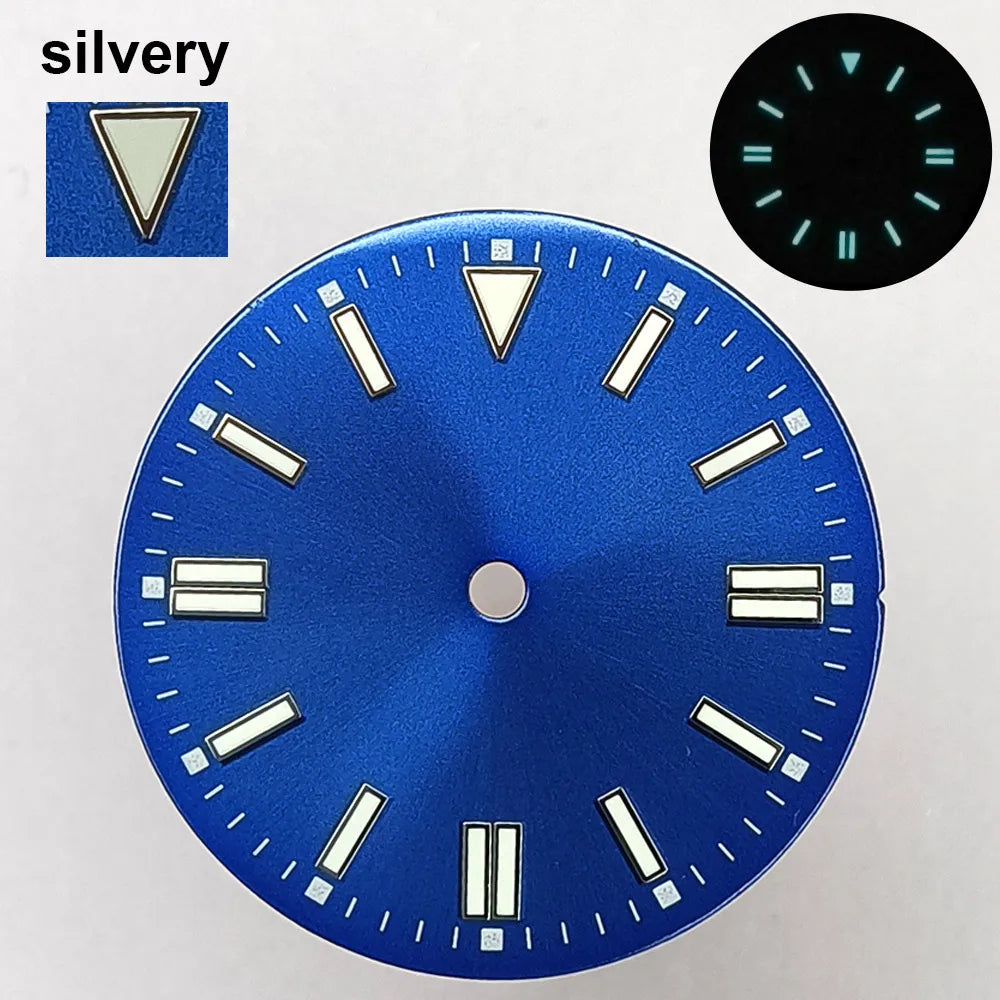 151 type of dials Submariner 28.5mm dial with calendar window suitable for NH35 movement luminous dial can support DIY dial customization name/logo