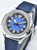 Aquanuat Watch TD901 40mm Dress Watch  sapphire Luminous  5ATM Glassback pvd gold black