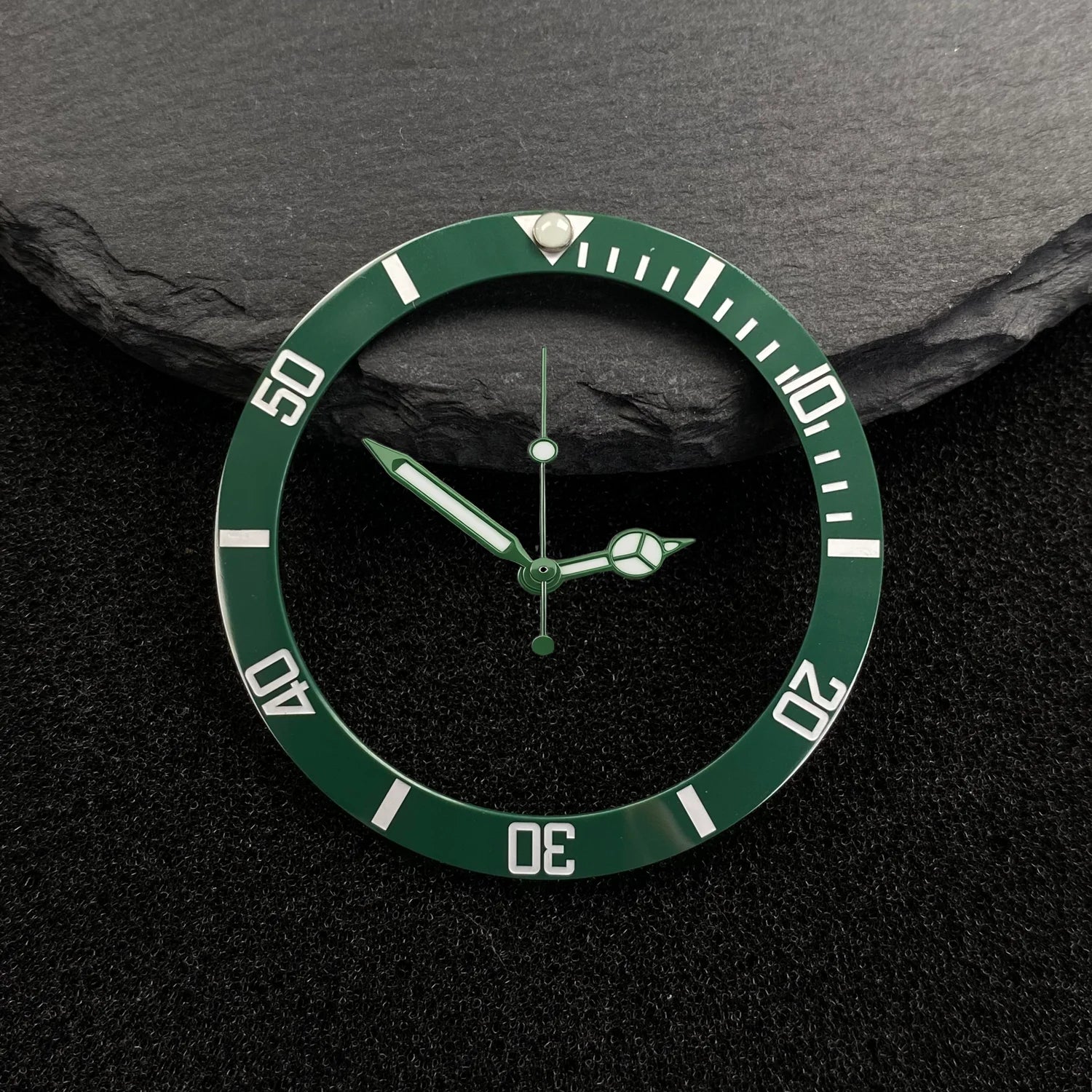 Submariner Bezel NH35 38mm bezel insert red Hands Watch Hands Blue Green Luminous Red Green Blue Hands For NH35/36/4R/7S Movement Watches Parts
