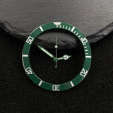 Submariner Bezel NH35 38mm bezel insert red Hands Watch Hands Blue Green Luminous Red Green Blue Hands For NH35/36/4R/7S Movement Watches Parts