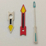 高品質の改良グリーン発光レッドイエロー8mm*12mm*12.5mm時計針時計アクセサリーNH35/NH36/4R/7Sムーブメント用