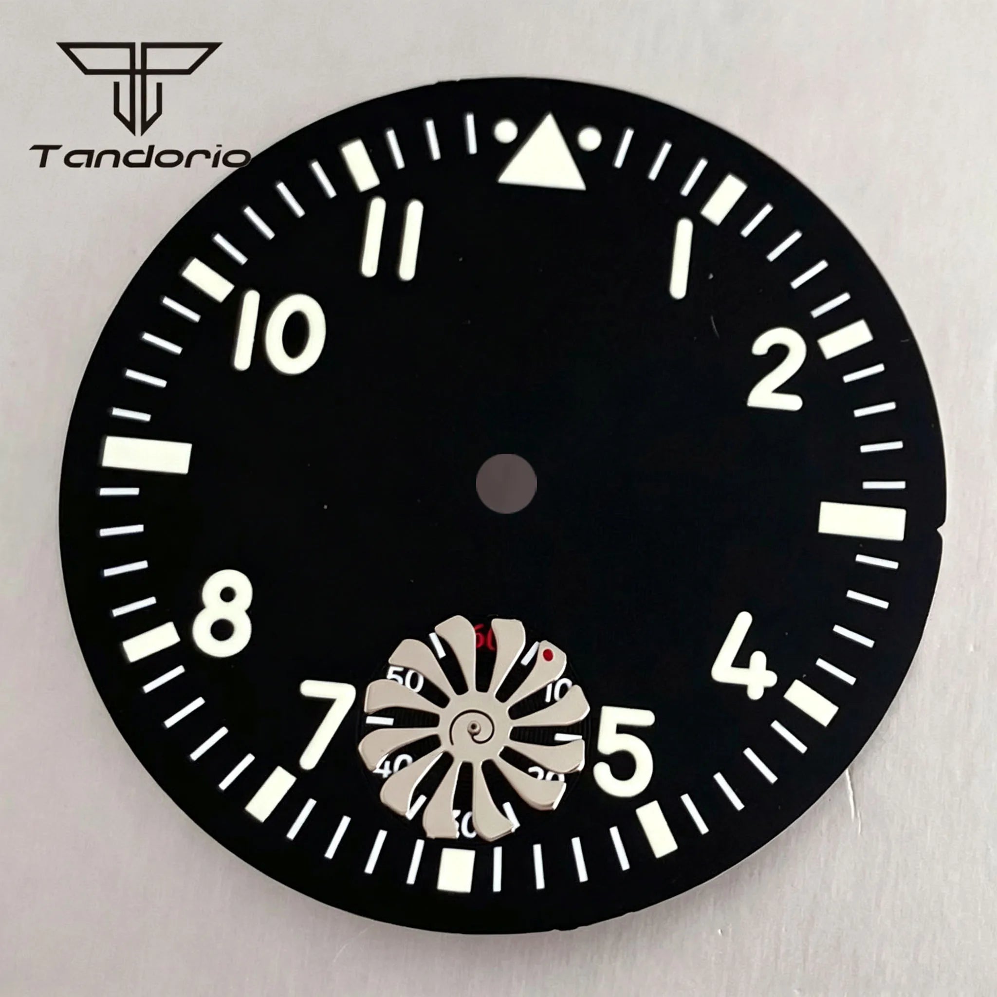 ETA6498 Watch case ST3621 42mm Manual Winding Pilot+37mm Dial Set Sapphire Transparent Back 5ATM