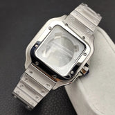 33mm Santos Watch Case For Women Small Size NH05 AUTOMATIC Stainless Steel Square Sapphire 5Bar