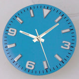 Explorer Watch Dial 29mm Watch Dial Explore Dial Face for NH35 NH36 Movement Black/Orange/Blue Steel Watch parts Green Lume Replacement Parts