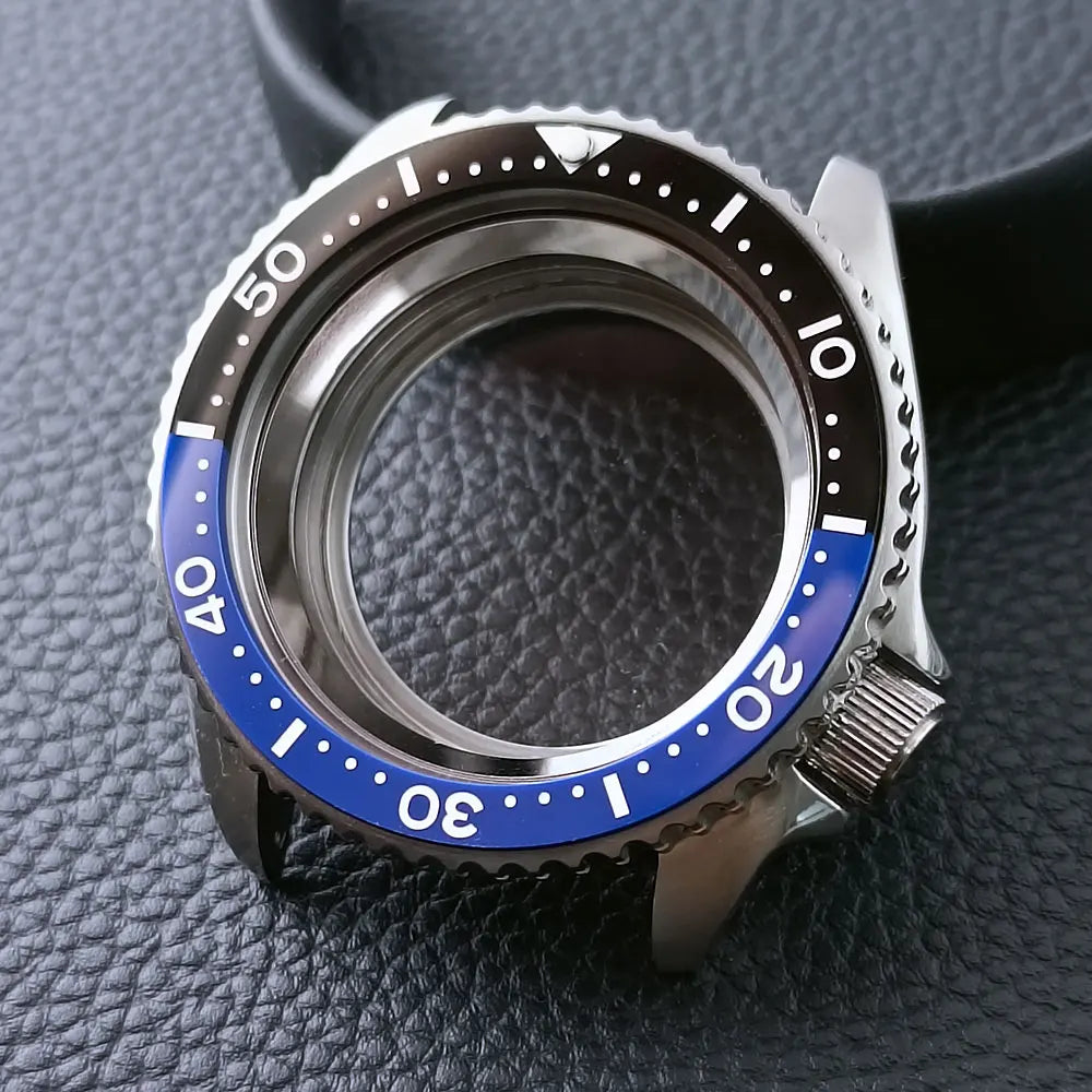 42mm Skx007 Case Mod For NH35 316 Steel Case Fit NH35 NH36 Movement/Dial Case Plane Sapphire Glass 22mm Strap Watch Box