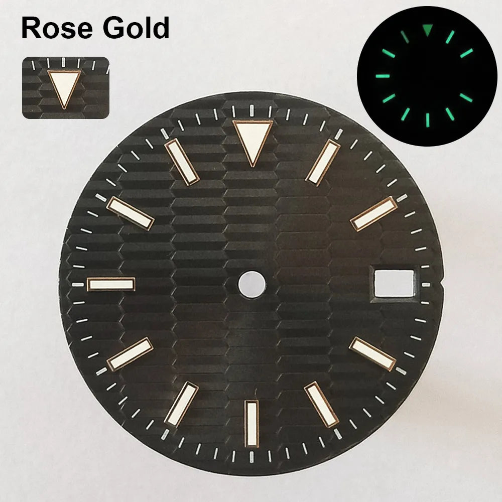 151 type of dials Submariner 28.5mm dial with calendar window suitable for NH35 movement luminous dial can support DIY dial customization name/logo