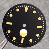 Non-Radiation fifty FATHOMS Watch Dial Parts 29mm for NH35 PT5000 Green Luminous Case Parts Sterile Nologo Hand Set for Dive Watch