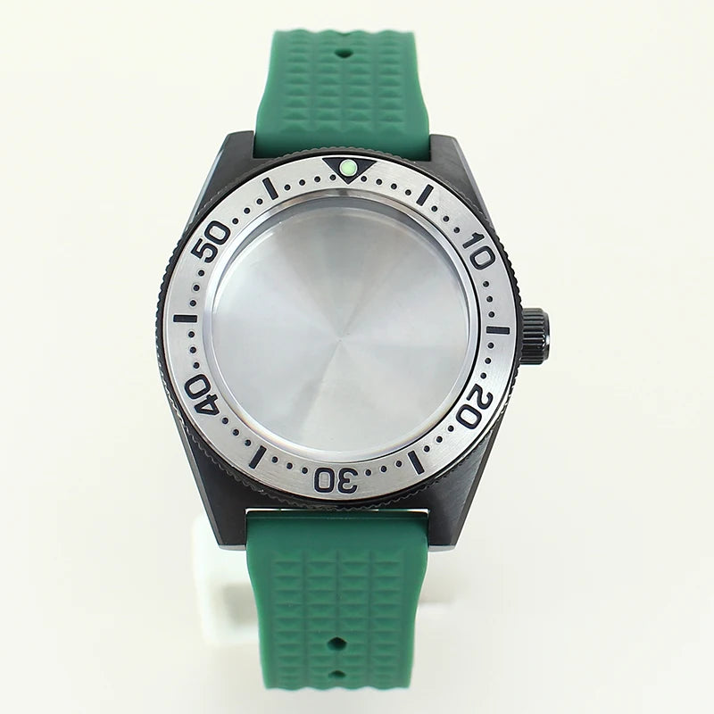 40mm Diver Case Stainless Steel Sapphire For Mod SPB149J1 NH34 NH35 NH36 NH70 4R36 Movement RubberStrap
