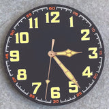 Tandorio 40.5mm Matte Watch Dial Fit NH35 NH36 ETA2824 PT500 Arabic Numeral Watch Face Automatic Watch Accessories Replace Parts