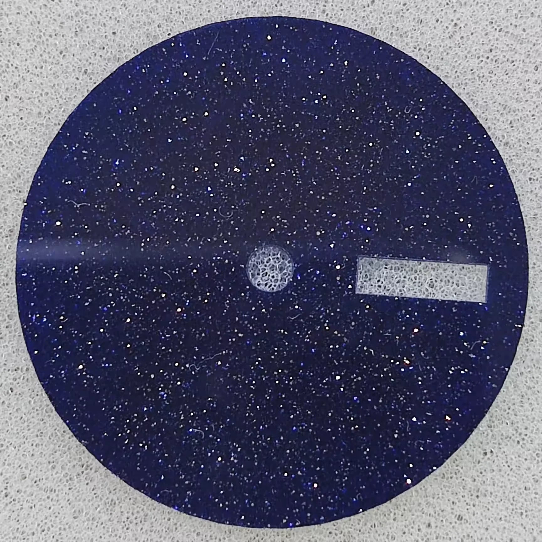 NH35 Starry dial 28.5mm made of sparkling starry blue-green malachite sandstone cut by CNC machine for NH35/36 movement