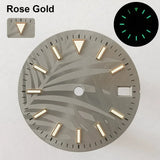151 type of dials Submariner 28.5mm dial with calendar window suitable for NH35 movement luminous dial can support DIY dial customization name/logo